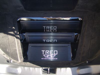 Close-up of TREO SSX Amplifiers
