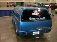 Toyota Supra tail lights molded into a custom rear valence