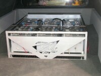 Custom Team Zierbox battery rack with trick aluminum trim