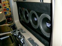 Convertible truck with bass by TREO