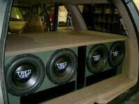 A quartet of TREO SS12 Subwoofers