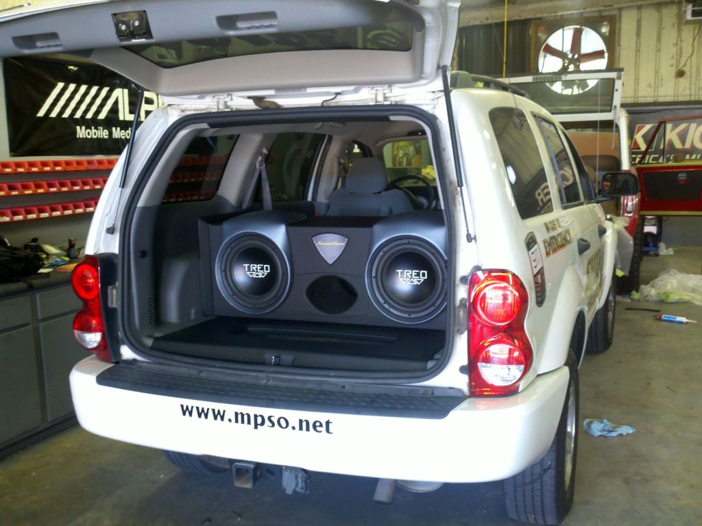 Dodge durango custom subwoofer sales enclosure