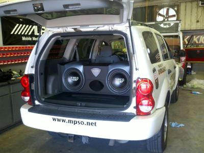 Dodge Durango Patrol Vehicle with custom stereo from Suncoast Sound & TREO Engineering